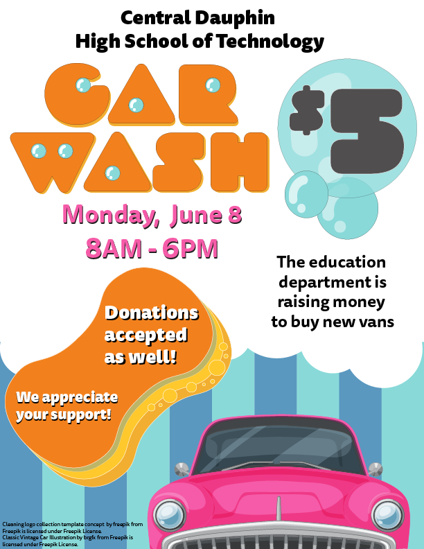 Retro-inspired Car Wash Poster